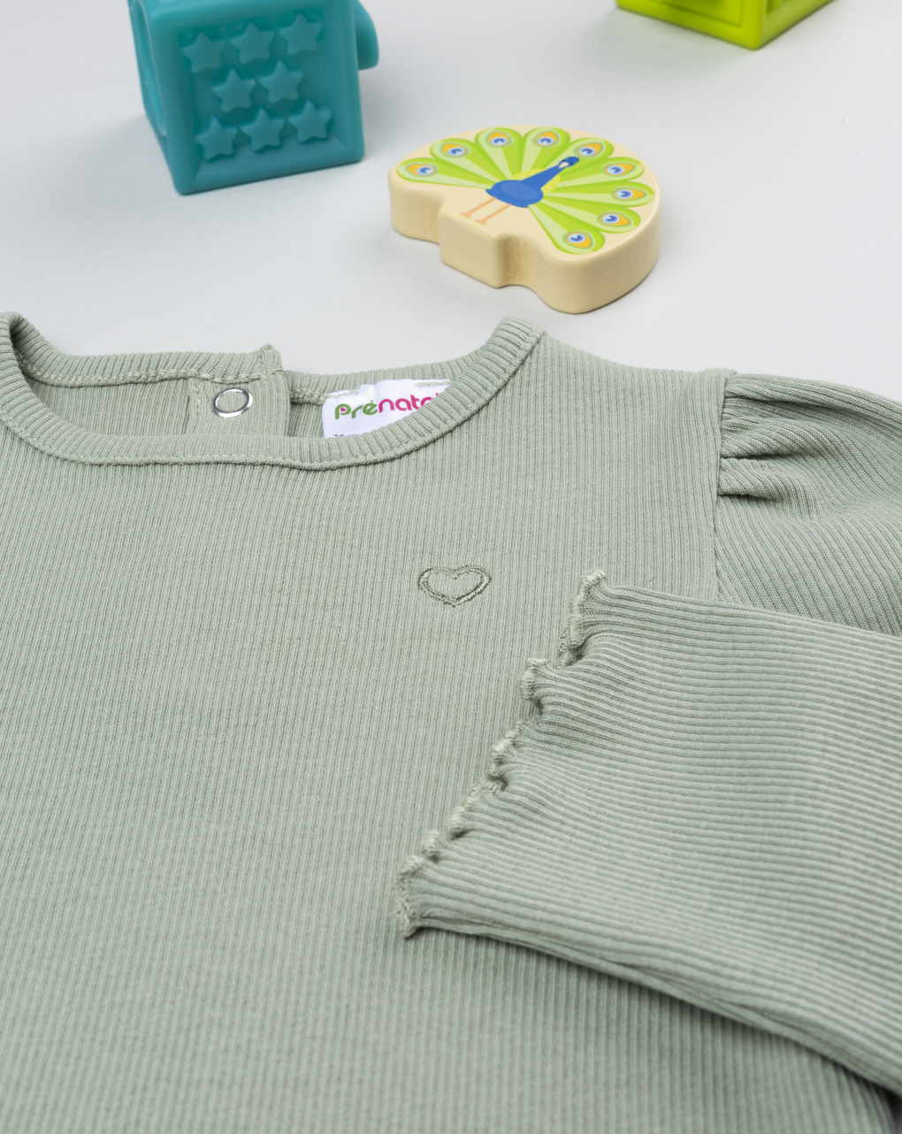 T-shirt bimba verde costina