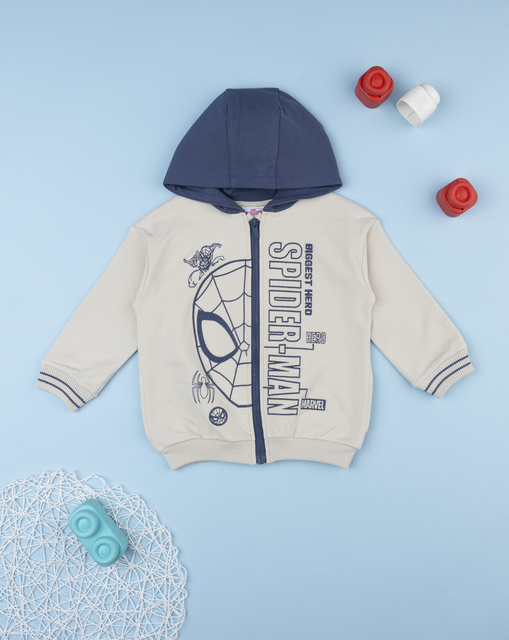 Felpa cappuccio bambino spiderman
