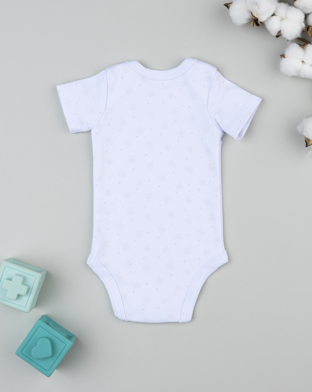 Body neonato bianco con allover