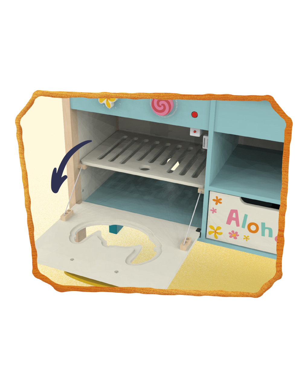 Cucina in legno aloha stitch - 3+ - wood n play