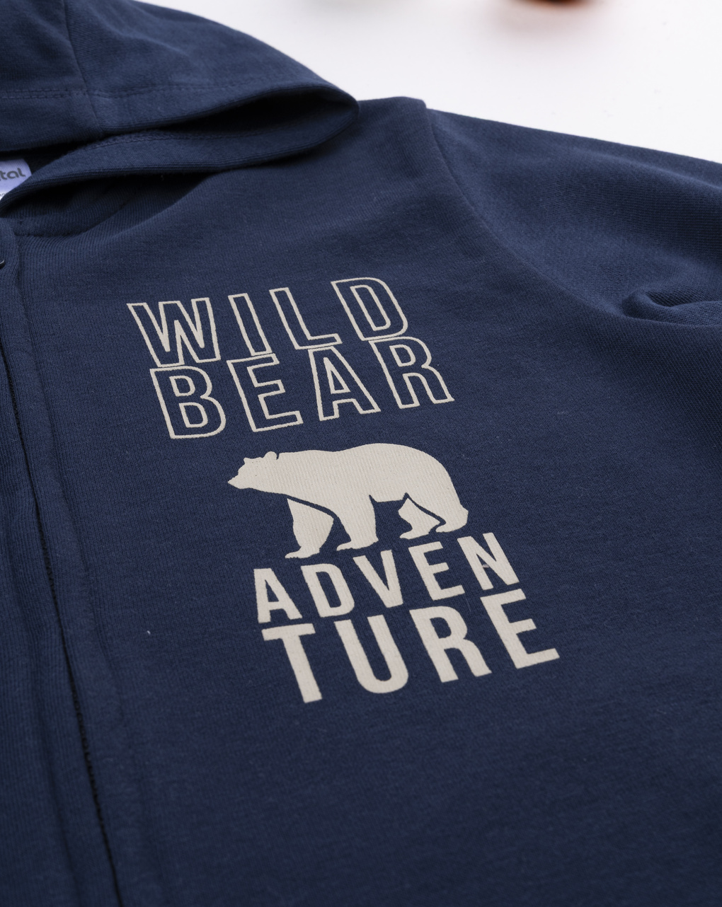 Felpa con cappuccio bambino blu scuro