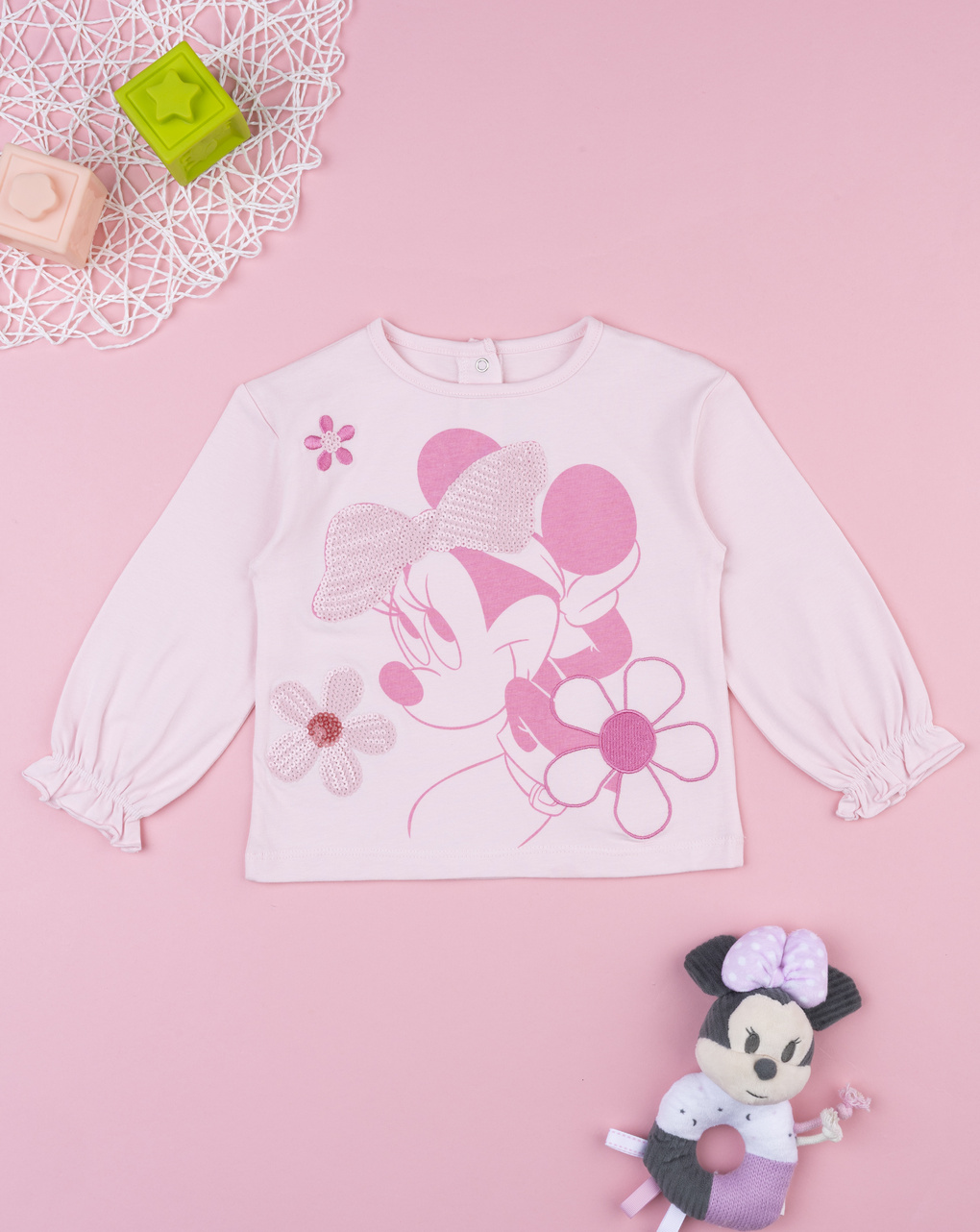 T-shirt bimba minnie rosa