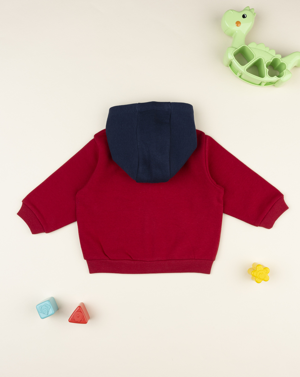 Felpa bimbo blu/rosso