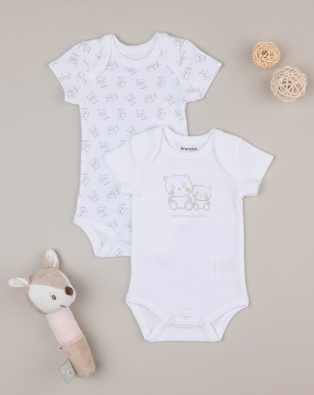 Pack x2 body unisex manica corta