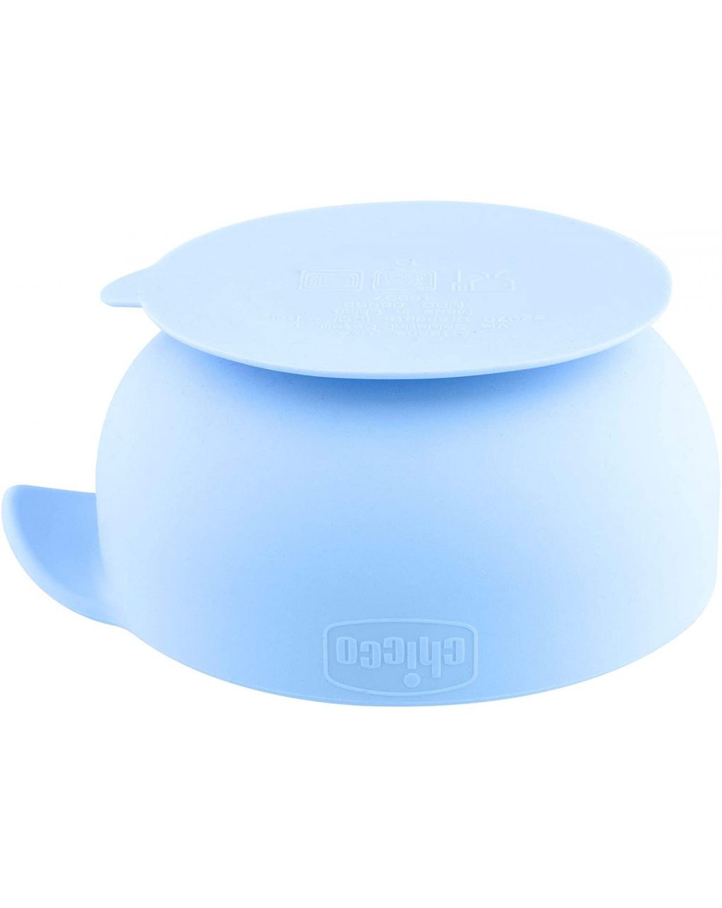 Ciotola silicone con ventosa 6m+ azzurra - chicco