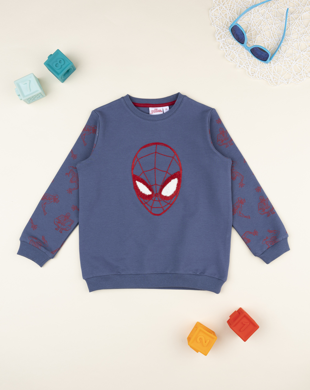 Felpa bimbo blu spiderman