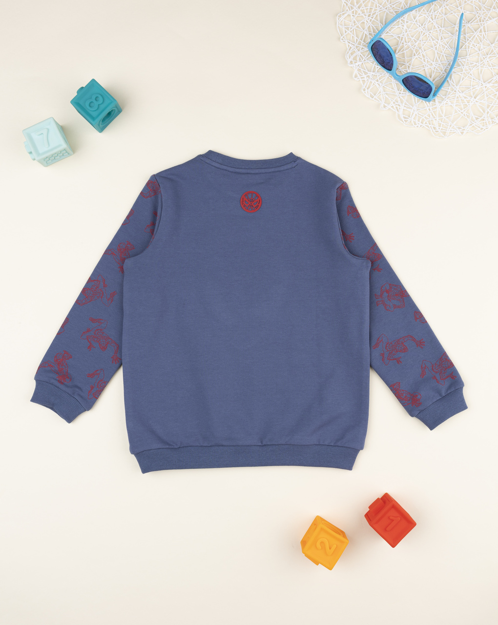 Felpa bimbo blu spiderman