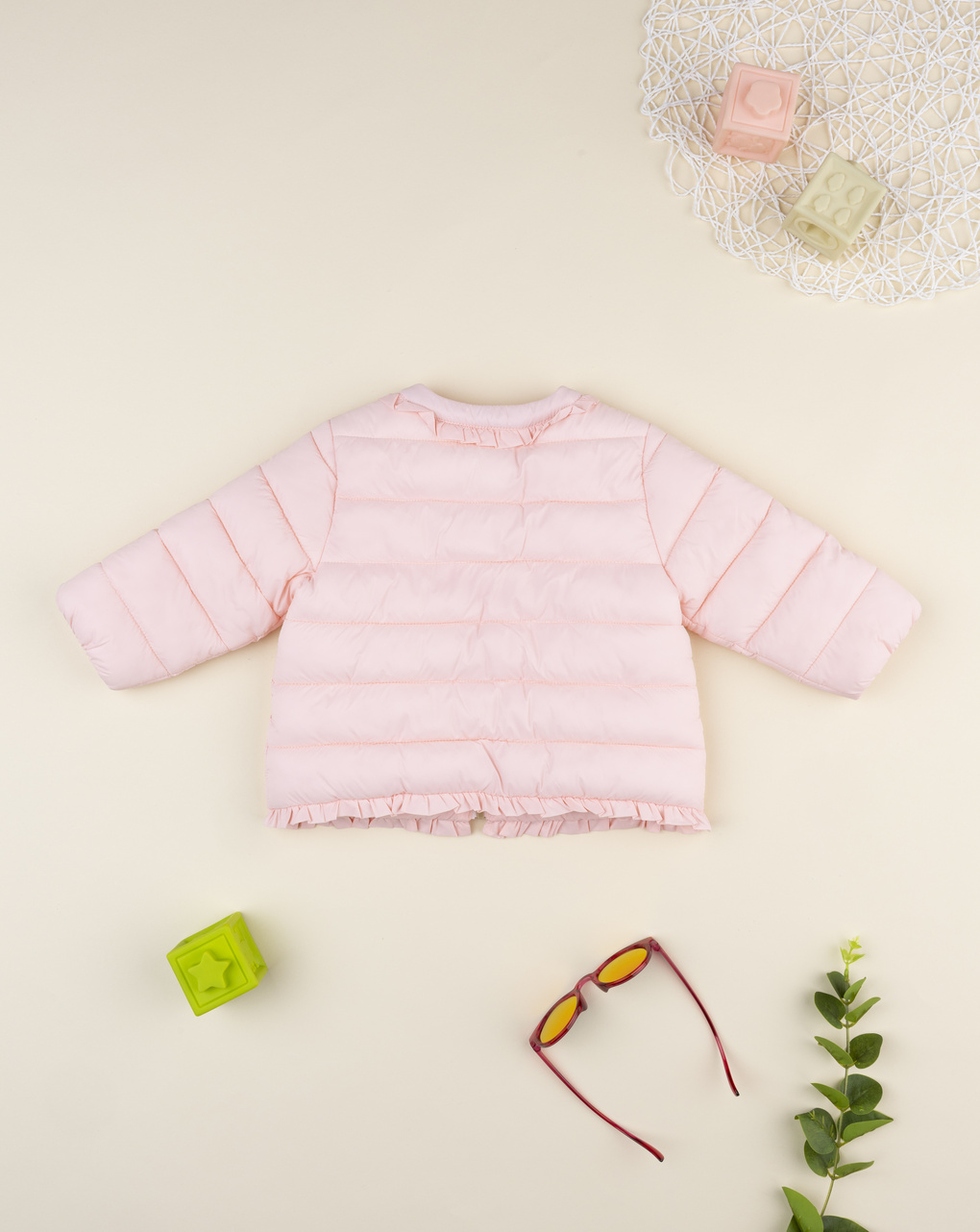 Giacca trapuntata bimba rosa