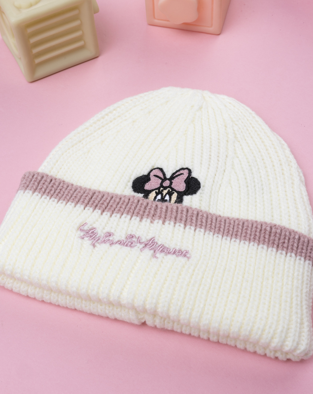 Berretto bimba panna disney minnie