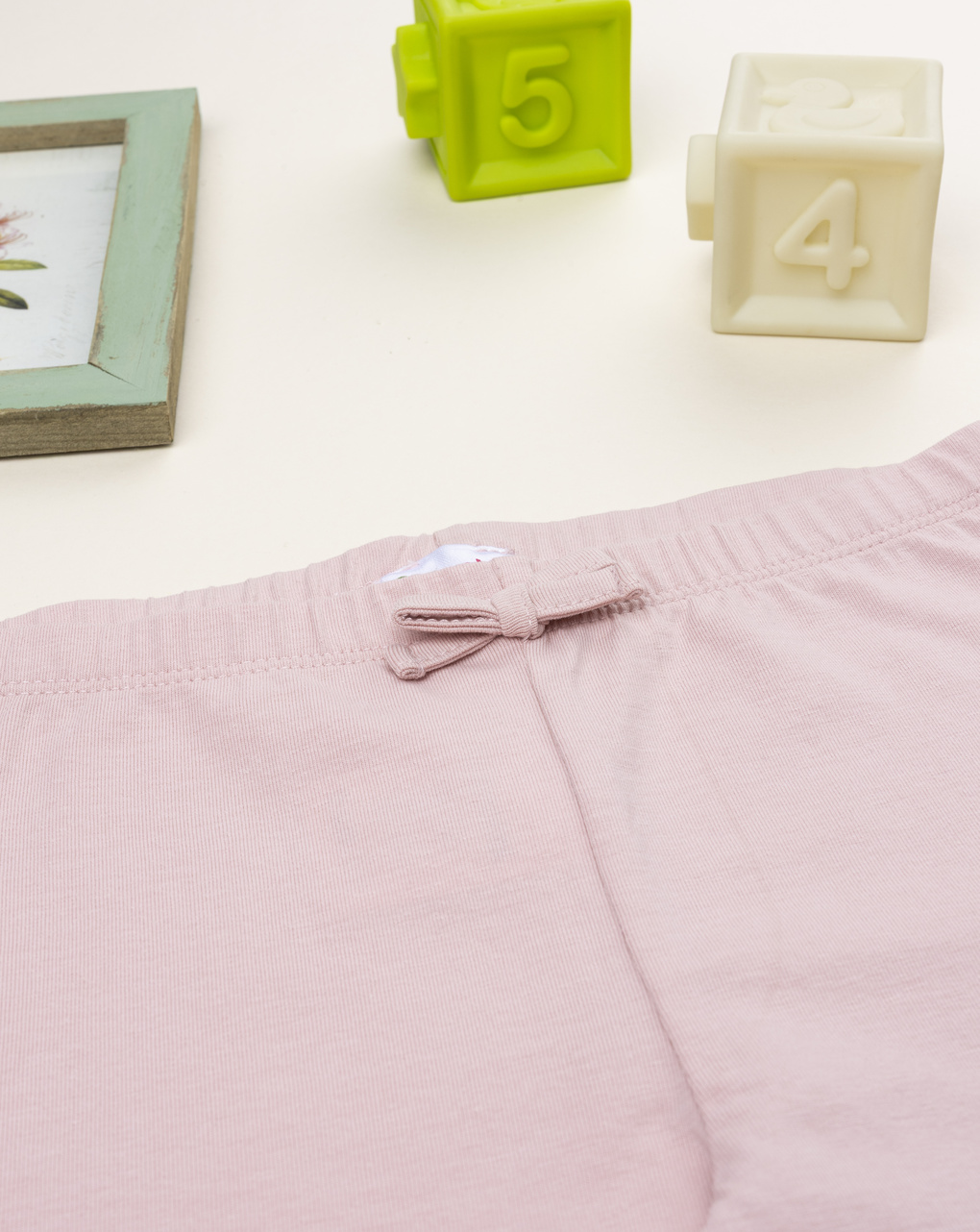 Legging bimba rosa con stampa fiori