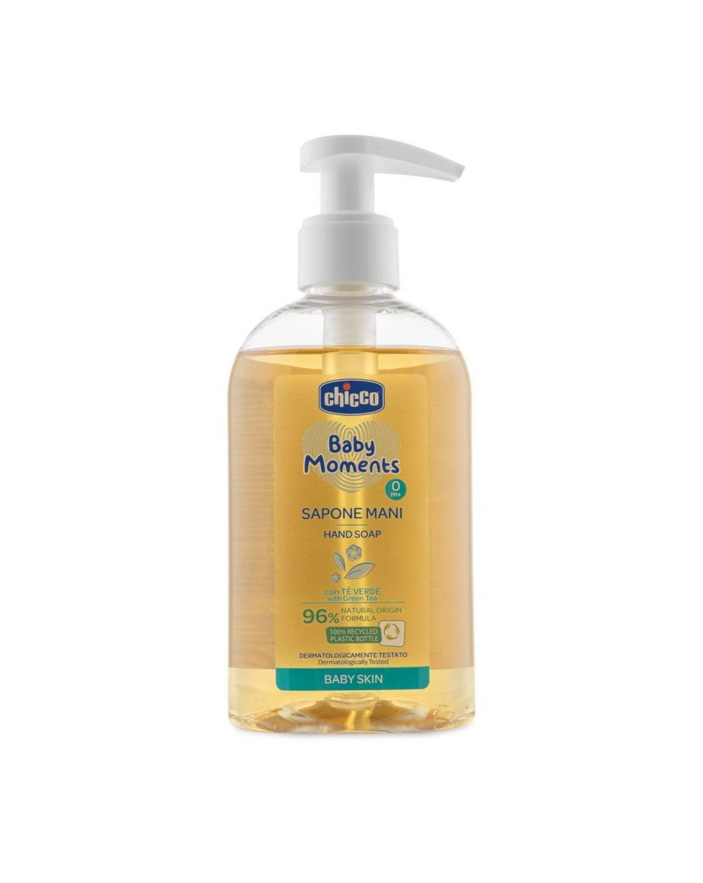 Sapone mani baby moments baby skin 250 ml - chicco