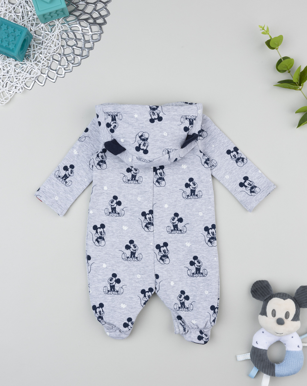 Tutina neonato con cappuccio disney topolino