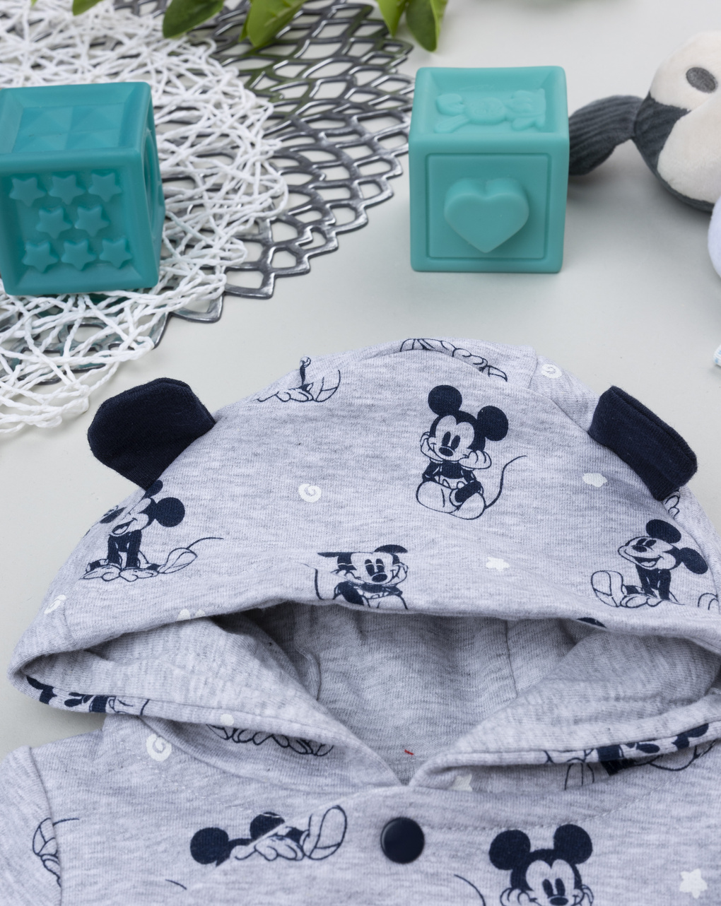Tutina neonato con cappuccio disney topolino