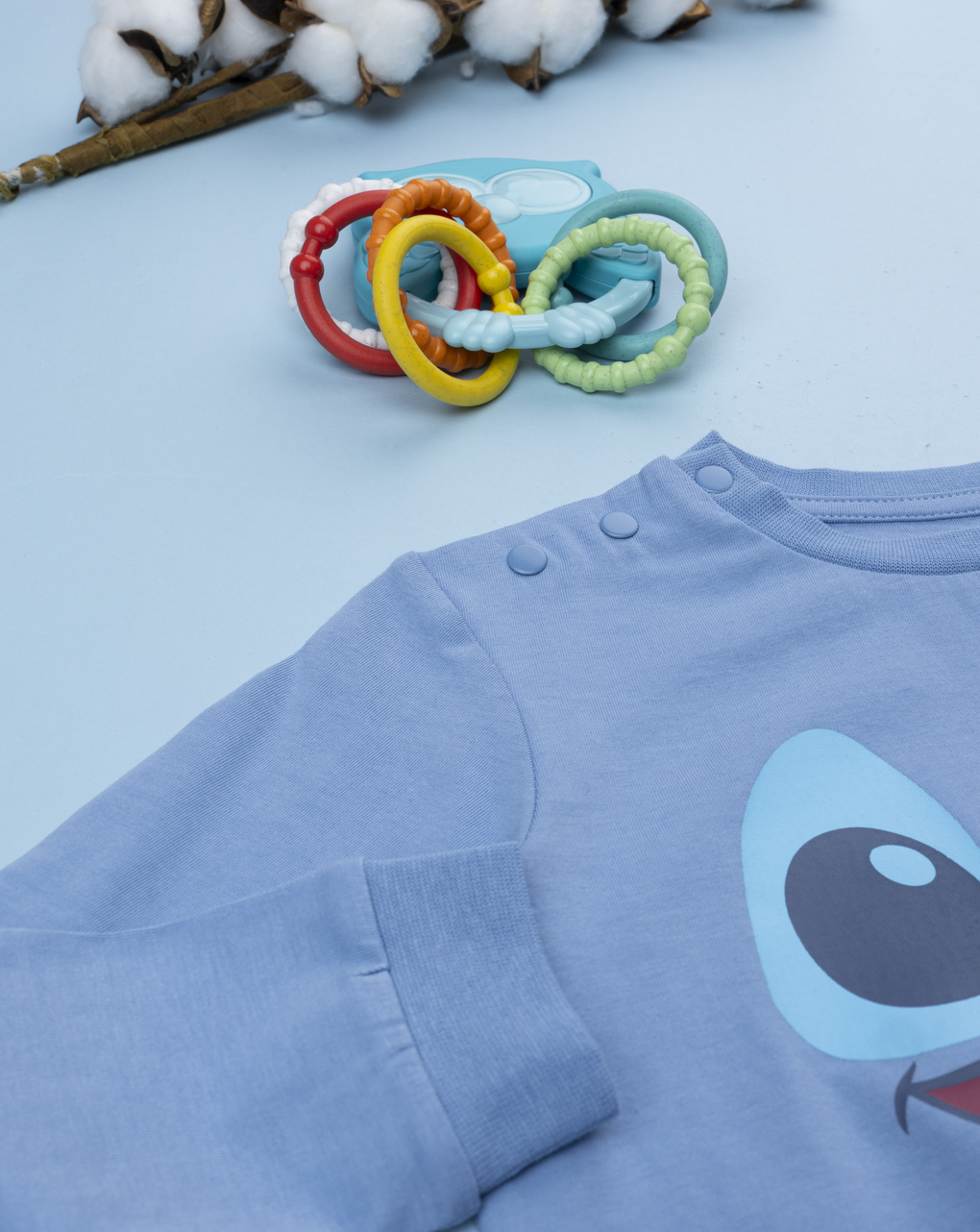 Pigiama bimbo stitch azzurro