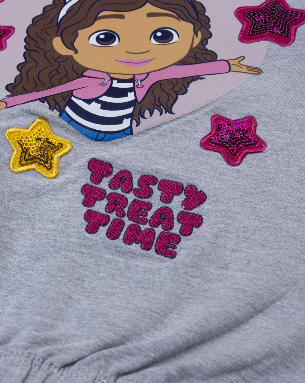 Felpa grigia bambina gabby