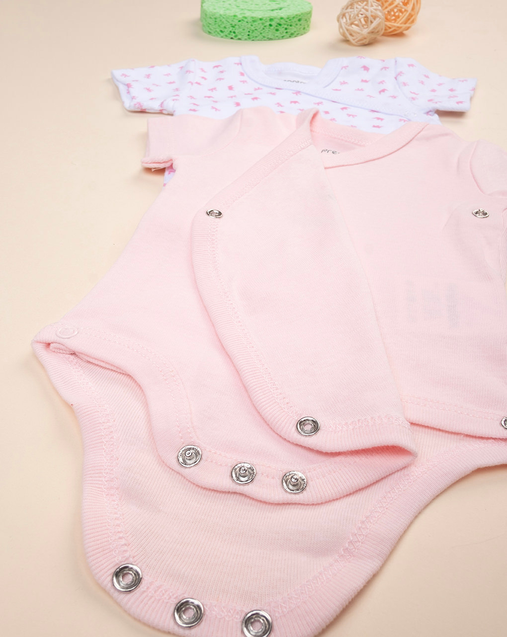 Pack 2 body rosa e bianco con scritta mommy's princess