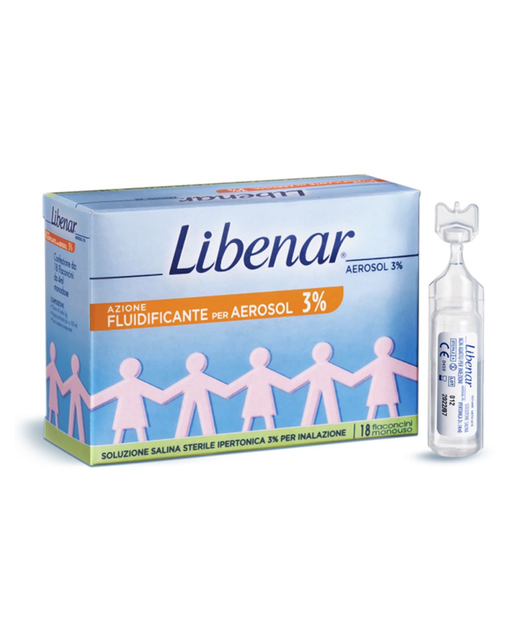 Fiale aerosol ipertoniche 3% 18pezzi 4 ml - libenar