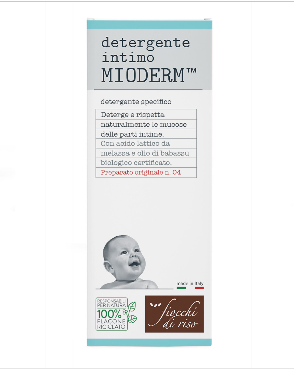 Detergente intimo mioderm 240ml - fiocchi di riso