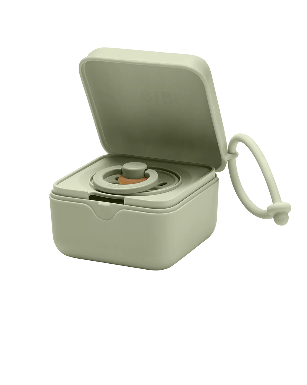 Scatola porta ciuccio salvia - bibs