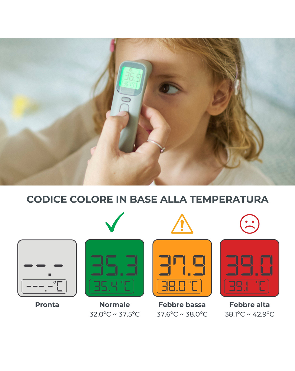 Termometro digitale frontale / auricolare 2075 - nuvita