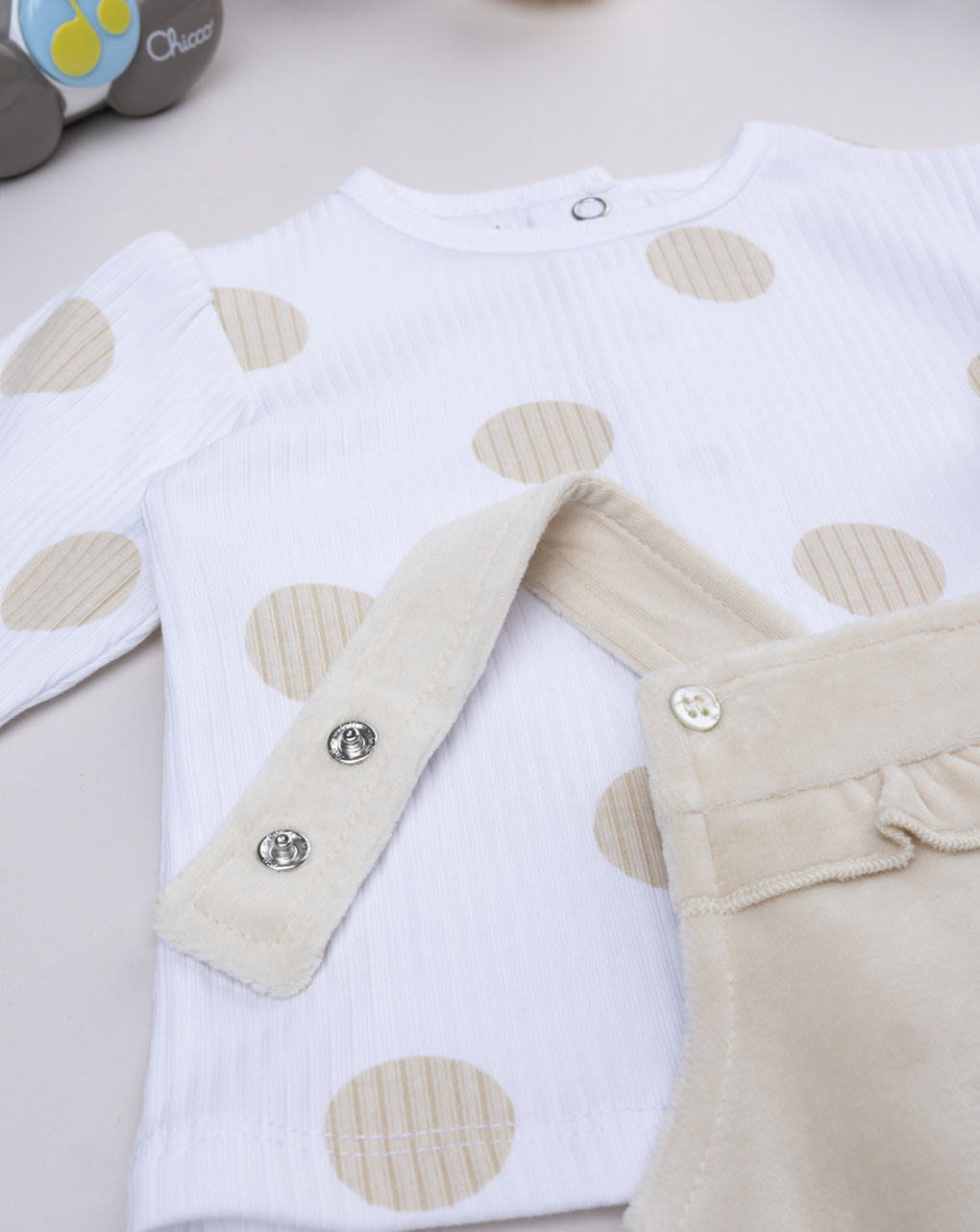 Completo due pezzi neonata coccinella