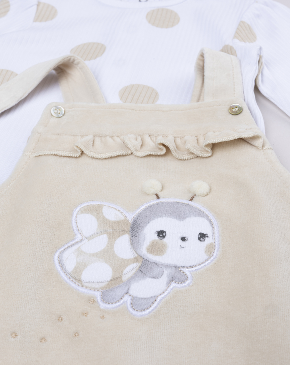 Completo due pezzi neonata coccinella