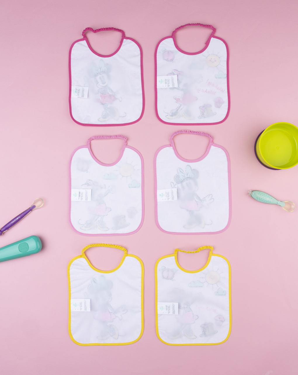 Pack 6 bavaglini minnie bimba