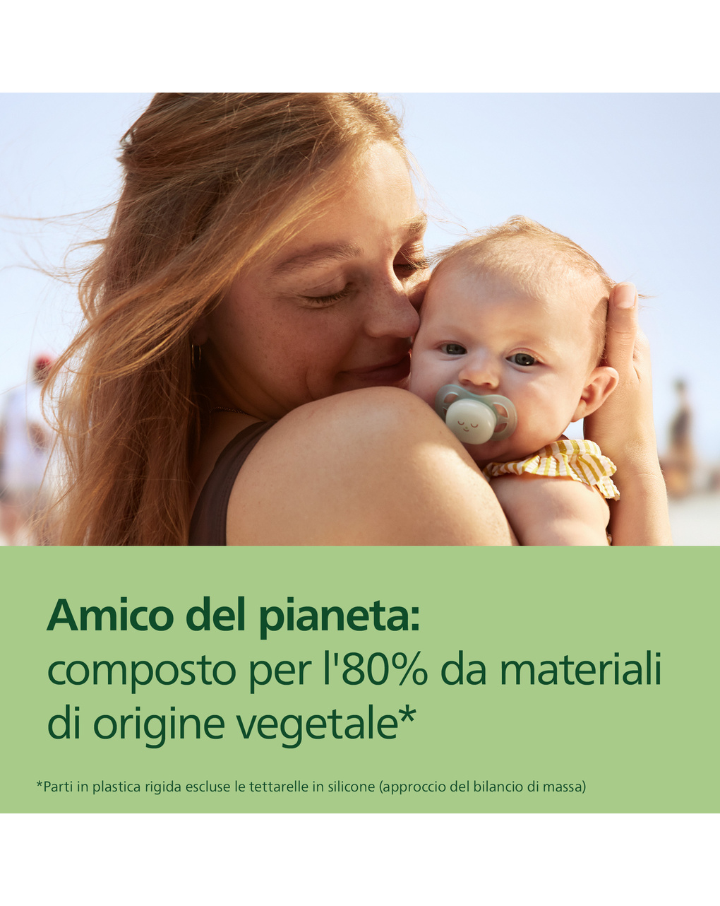 Succhietti ultra start 0-2m night pastello verde e blu smile e sleep, a base vegetale - set da 2 ciucci - philips avent