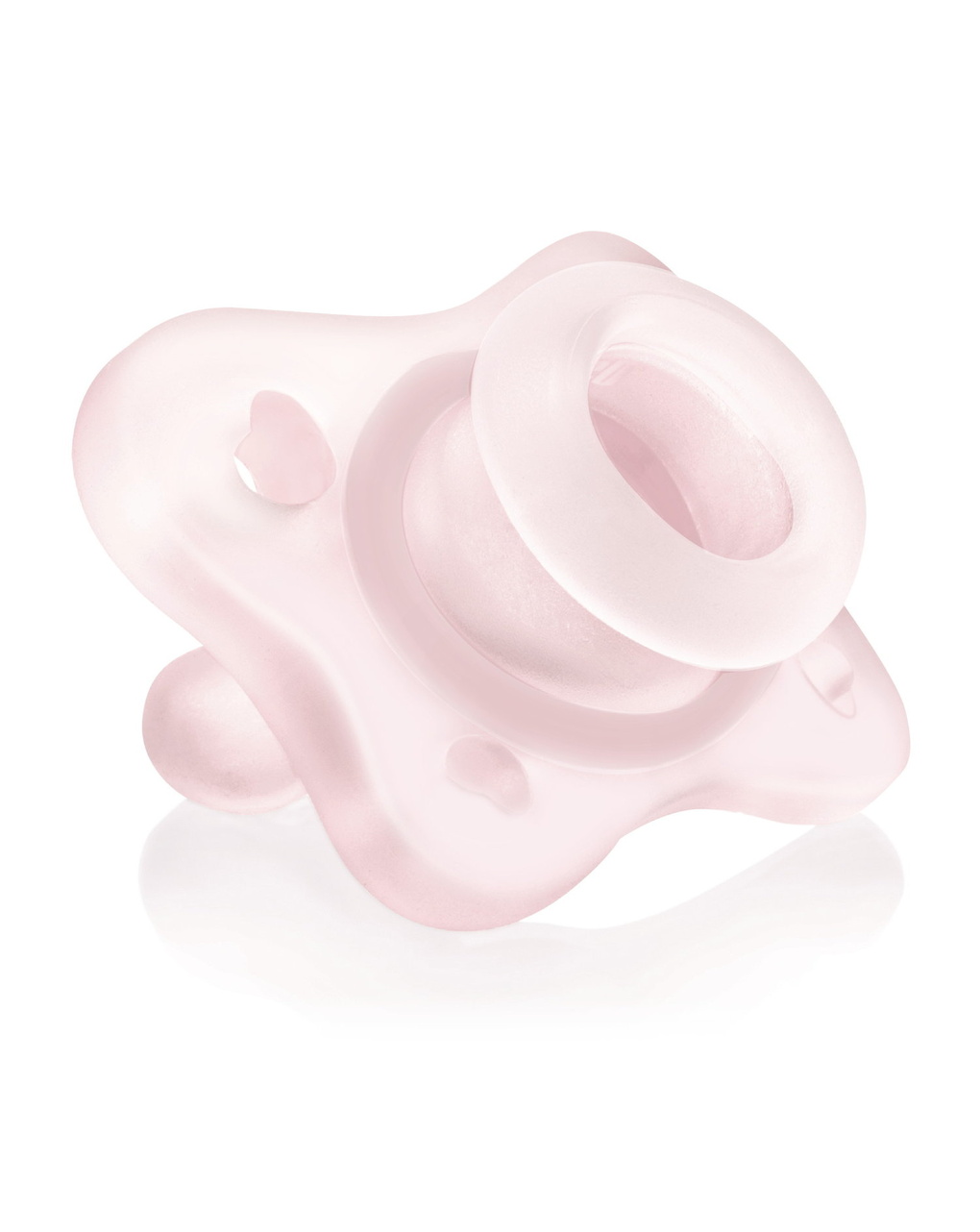 Gommottino silicone rosa 0-2 mesi - 2 pz - chicco