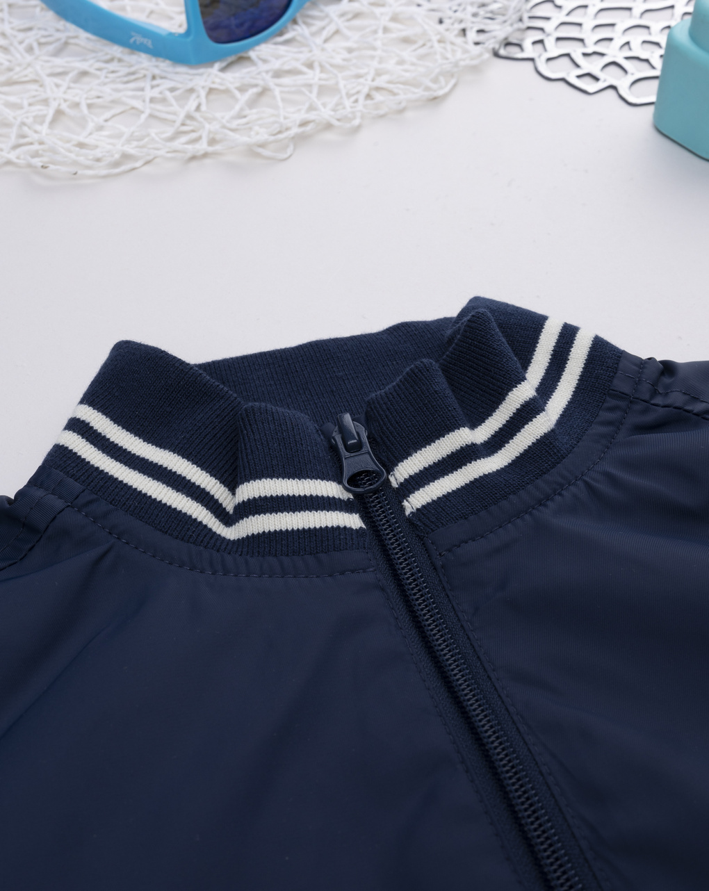 Bomber antivento bambino blu