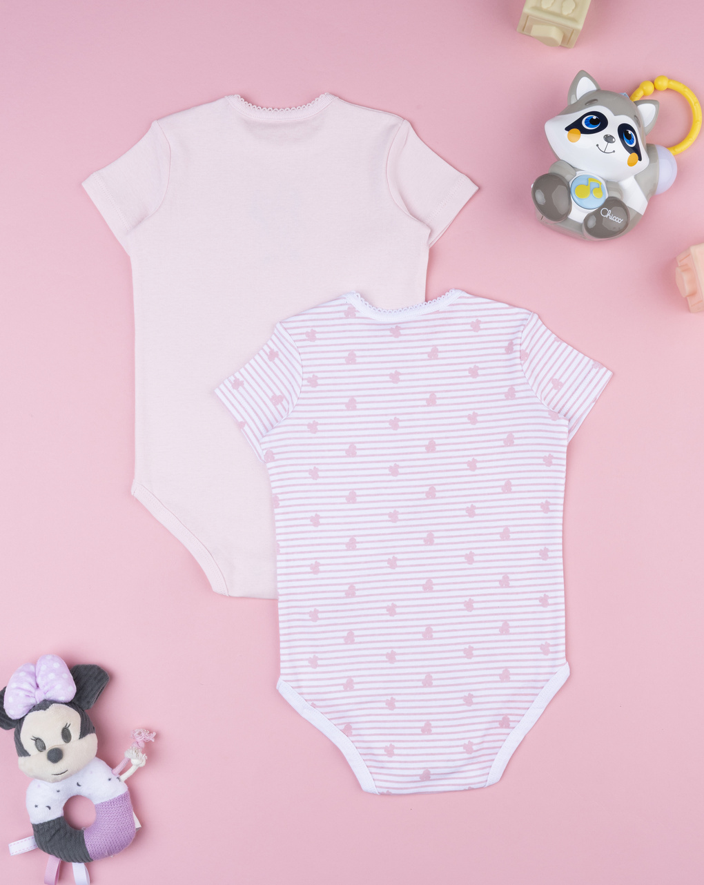 Body bimba minnie rosa/bianco
