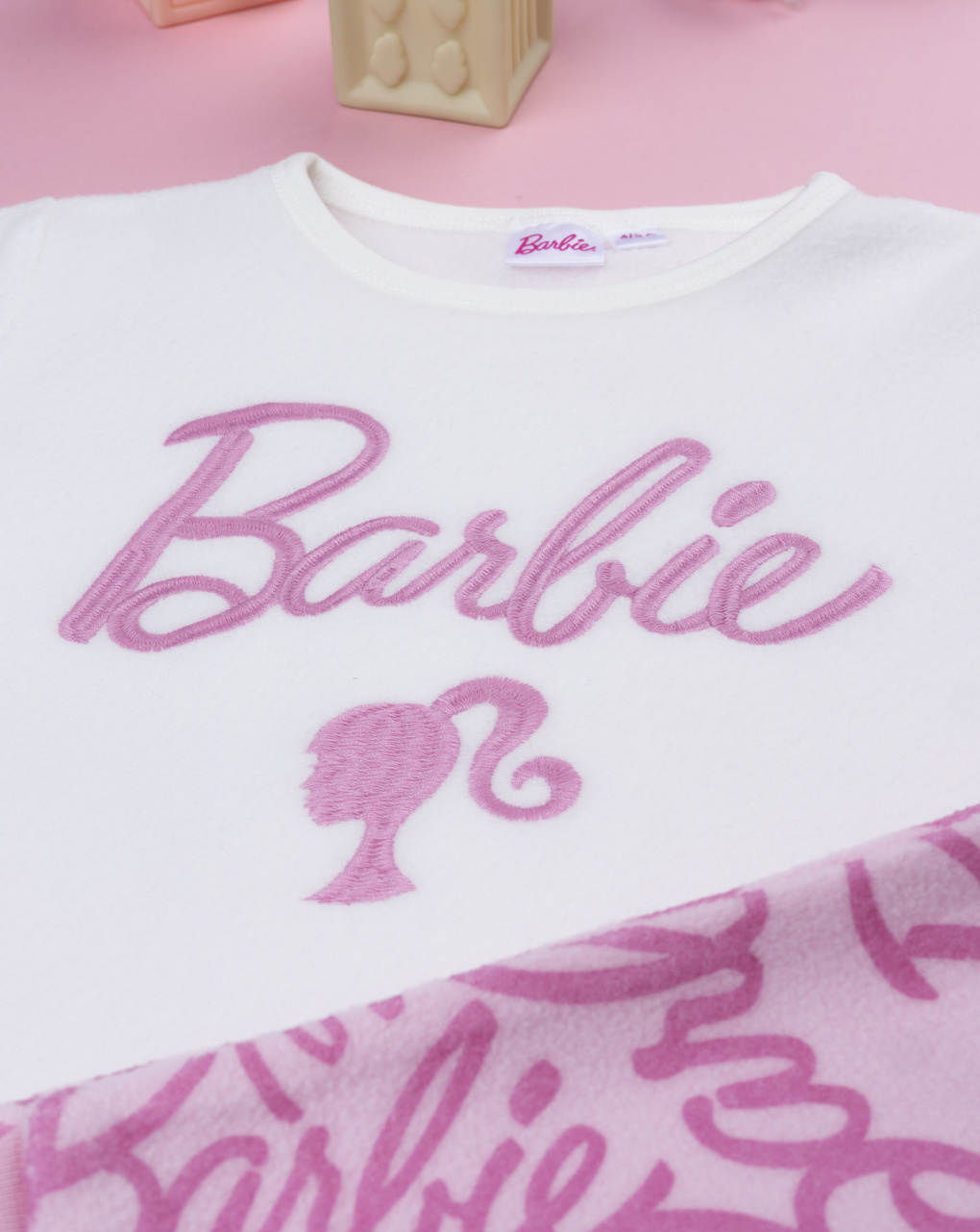 Pigiama due pezzi pile bambina barbie