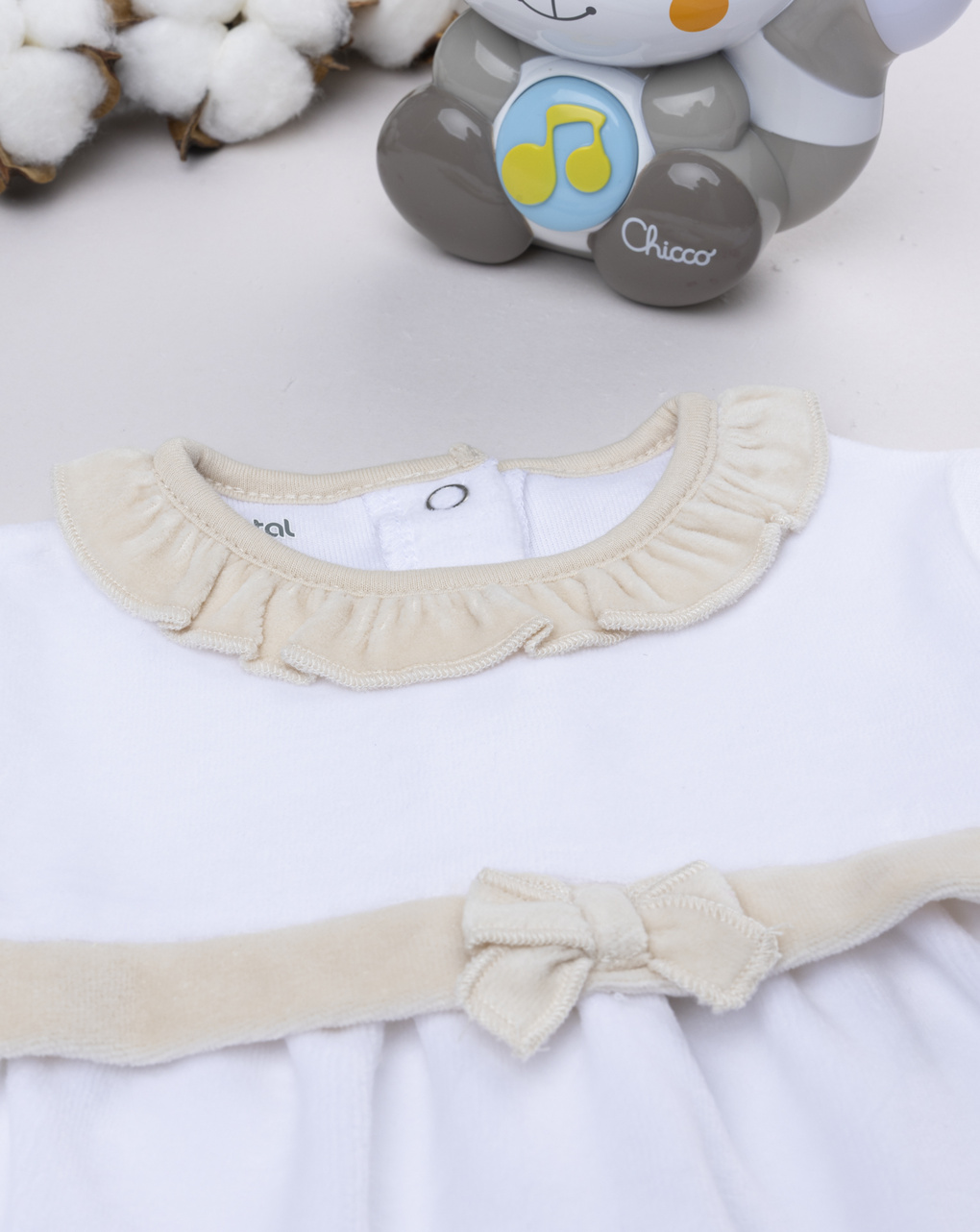 Completo neonata maglia+ghette coccinella