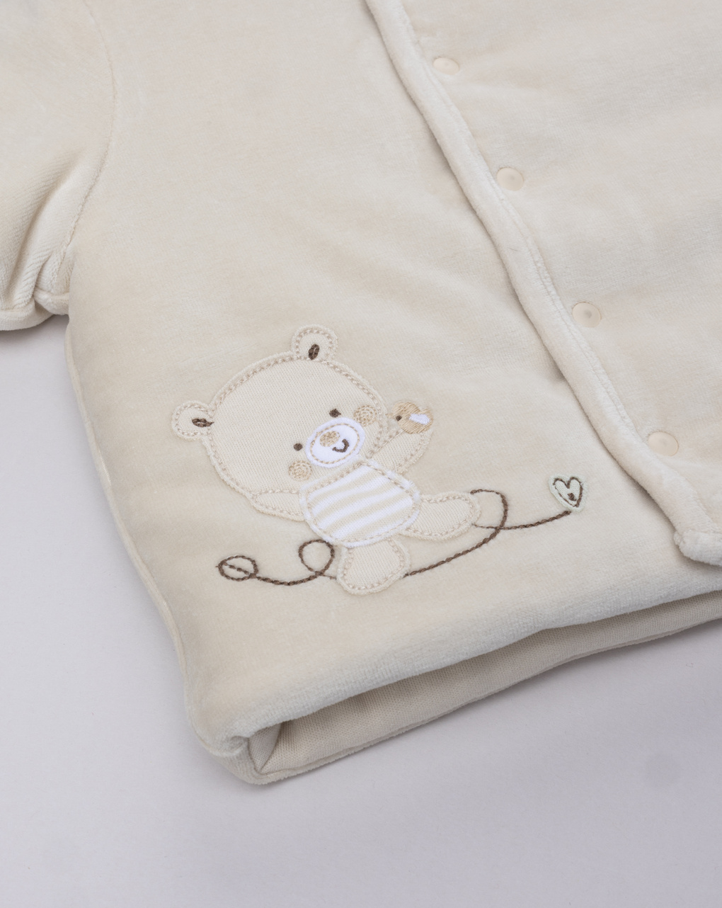 Giubbino beige neonato reversibile