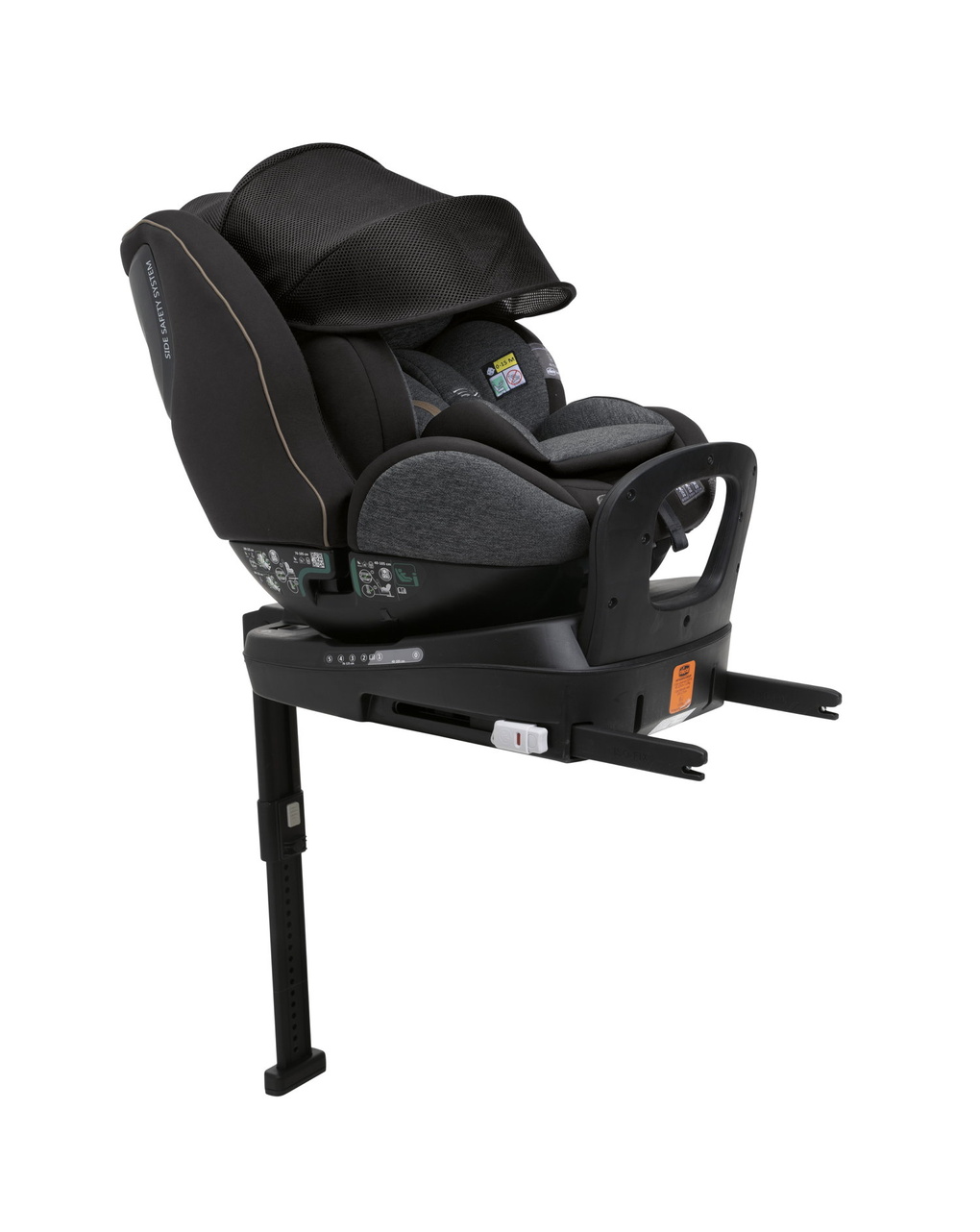Seggiolino seat3fit air (40-125 cm) black melange - chicco