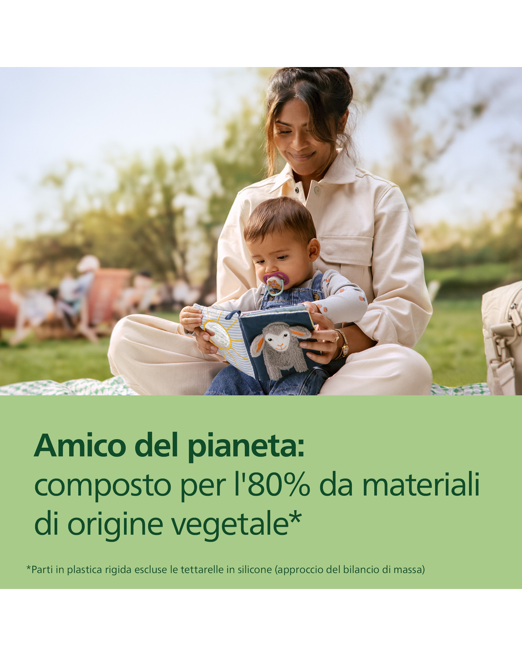 Succhietti ultra air collection 6-18m fiore e coccinella, a base vegetale - set da 2 ciucci - philips avent