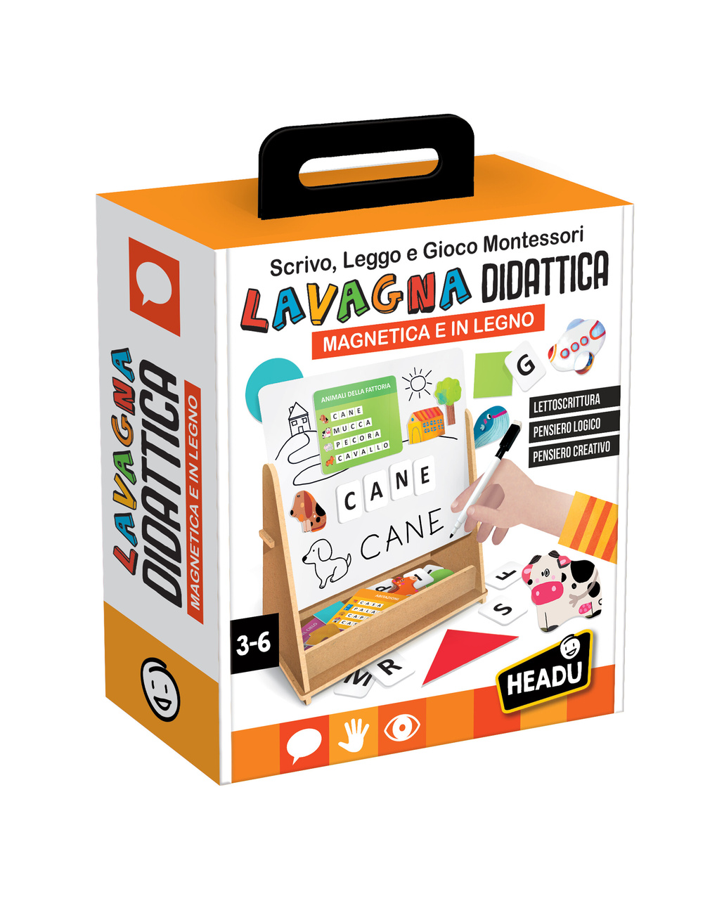 Lavagna didattica montessori -3+