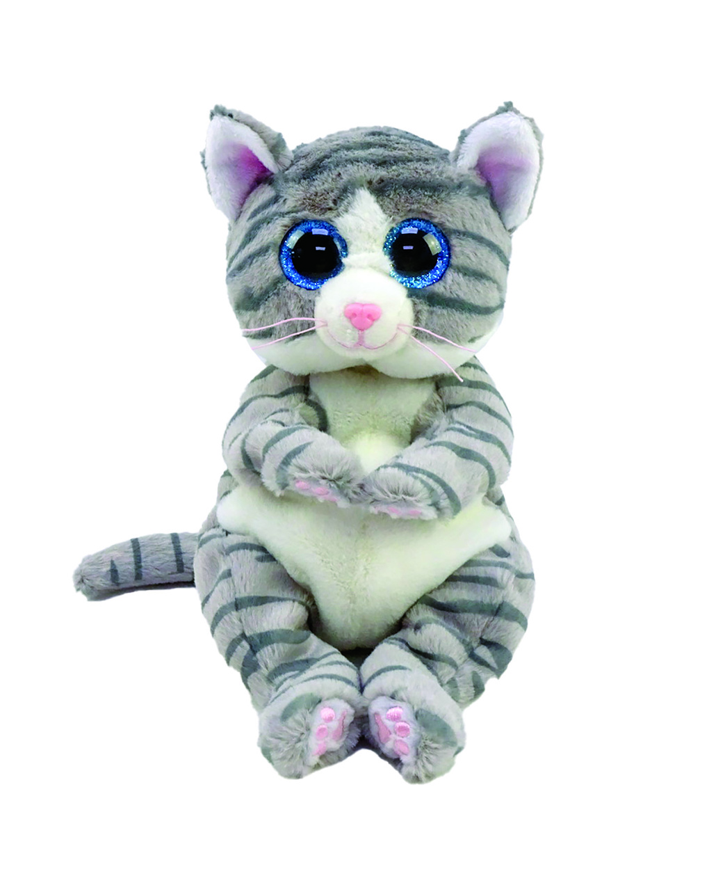 Bellies - mitzi il gatto grigio tigrato con occhi azzurri grandi e glitter - 20 -3+ -