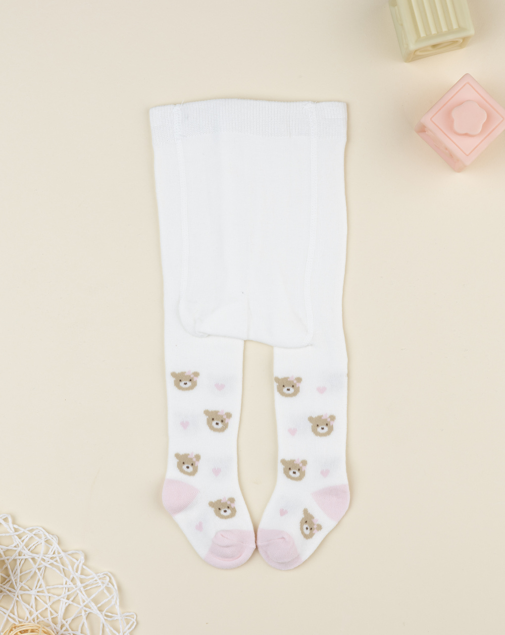 Collant bambina orsetti allover