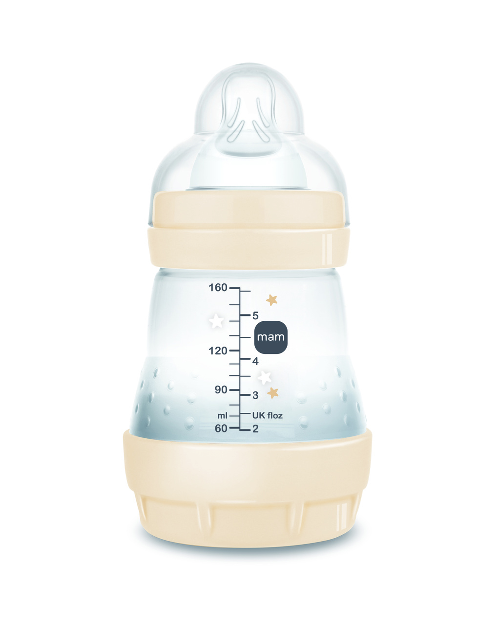 Biberon easy start 160ml bio-circolare conf. singola beige - mam