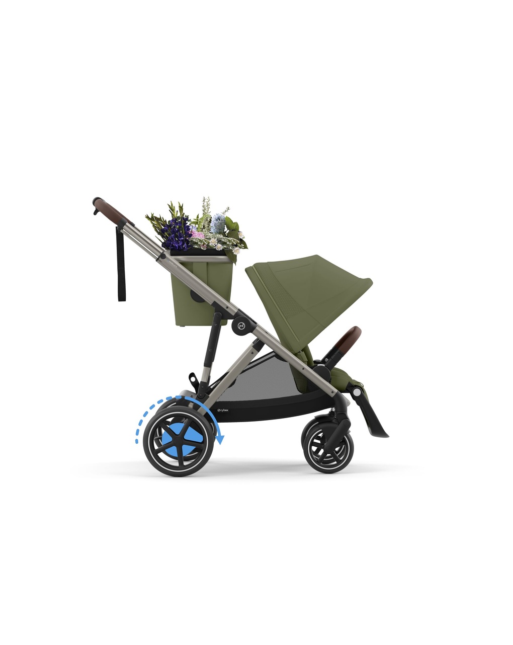 Passeggino egazelle s tpe moss green khaki  - cybex