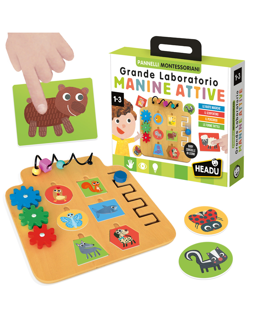 Cofanetto flashcards 100 parole – 2+  – headu