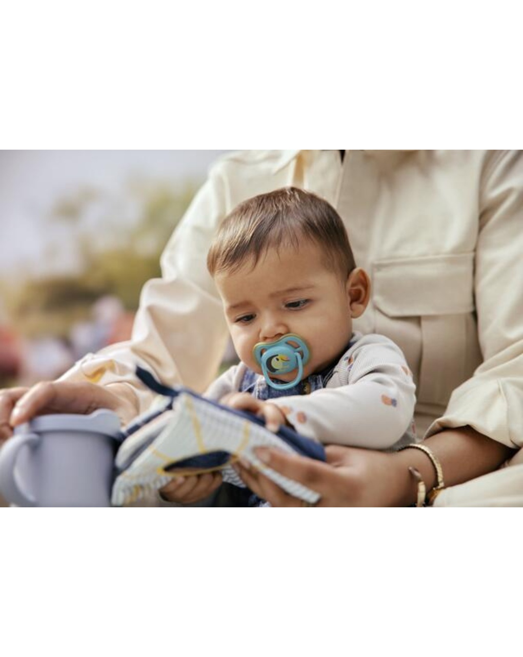 Succhietti ultra air 6-18m tigri e tucano, a base vegetale - set da 2 ciucci - philips avent