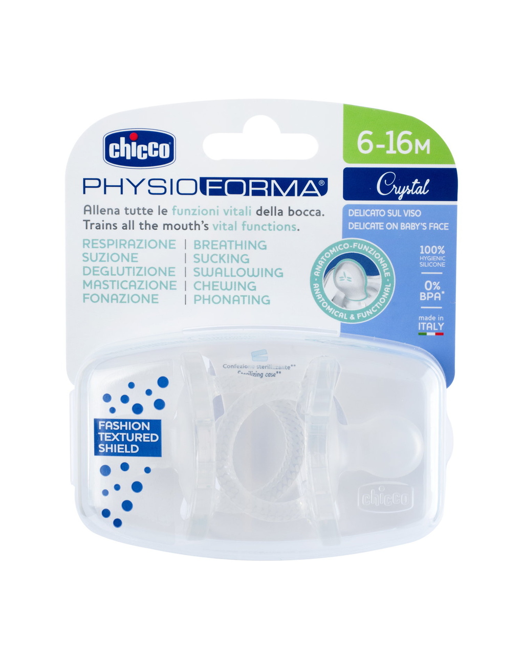 Gommotto crystal 6-16m 2 pz - chicco