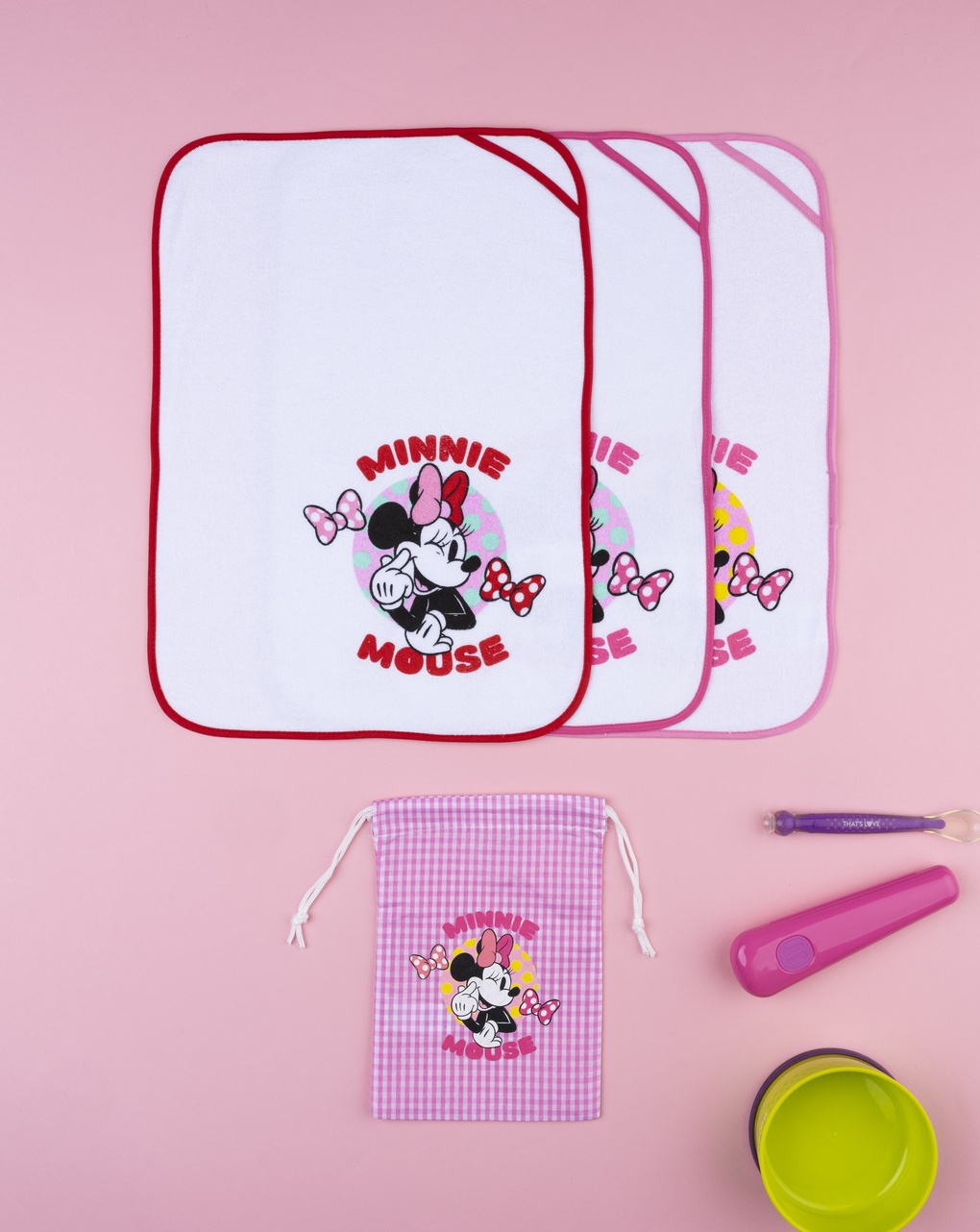 Set asilo 3 asciugamani minnie