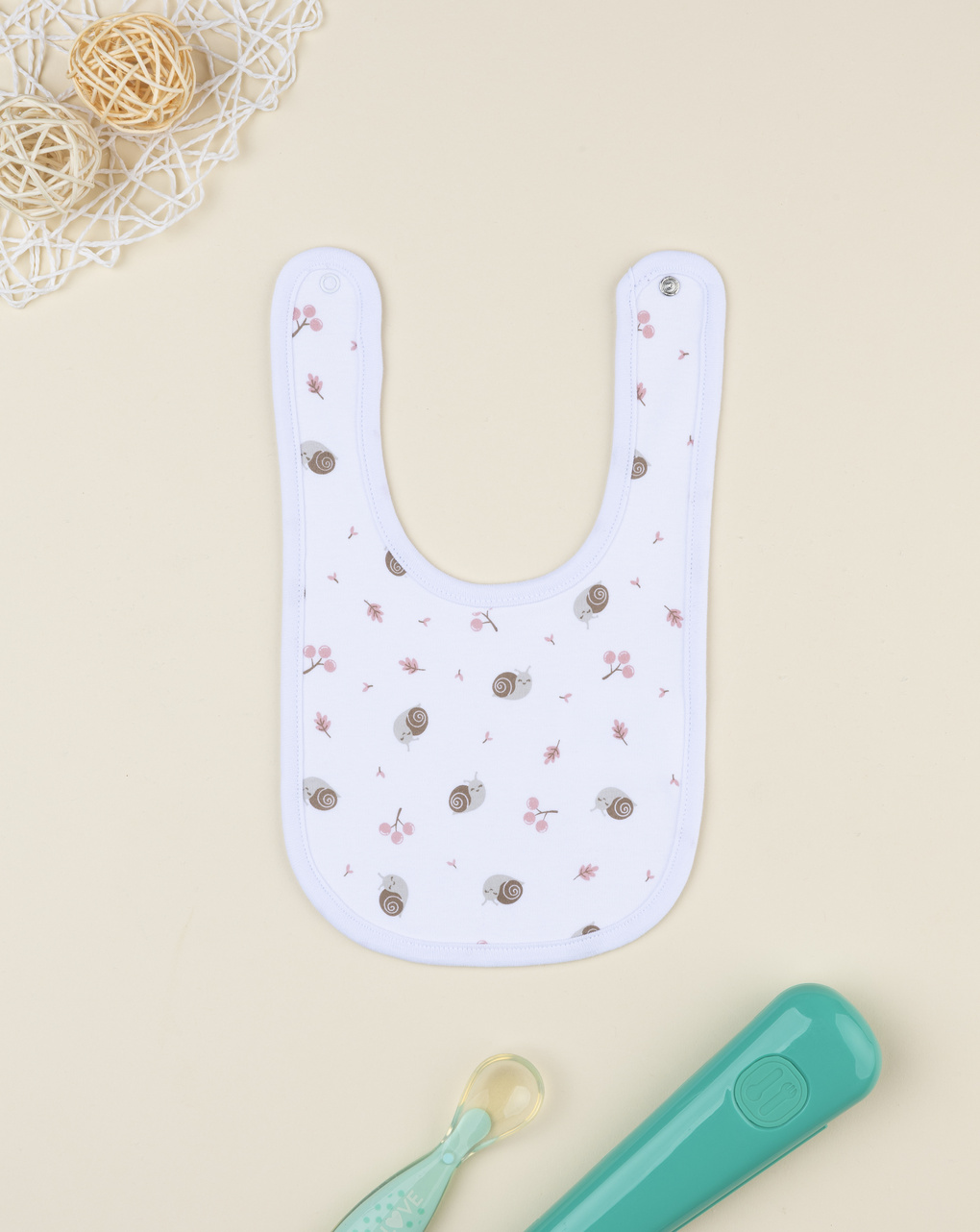 Bavaglino bimba lumachine