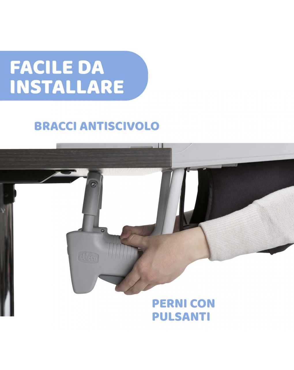 Seggiolino da tavolo 360 stone - chicco