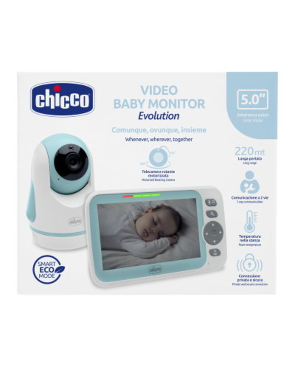 Video baby monitor evolution 5" - chicco