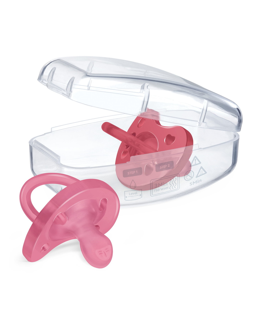 Gommotto silicone rosa 16-36 mesi 2 pezzi - chicco