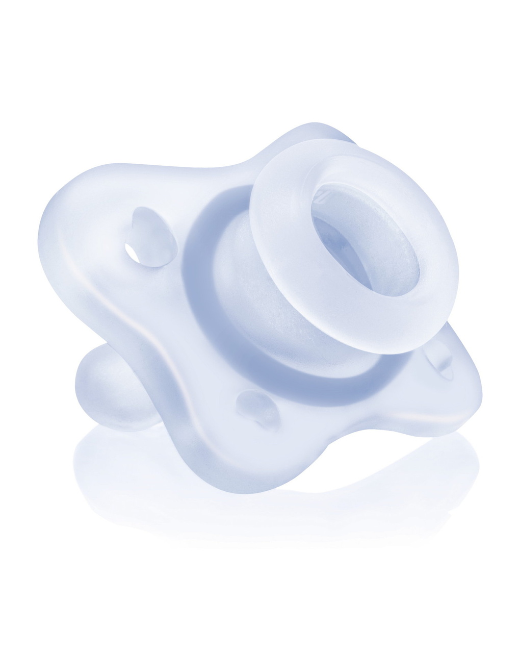 Gommottino silicone azzurro 0 -2m 2 pz - chicco